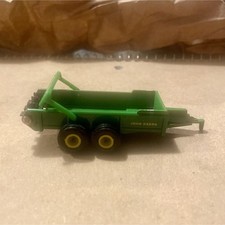 John Deere Plastic Farm Trailer Model Green Yellow Black Toy