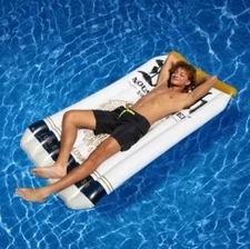 Liquid Death 6’ Pool Float: Adult Novelty Water Inflatables Quench Your Thirst 