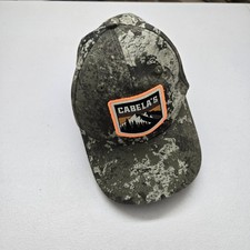 Cabela's Unisex Baseball Cap YOUTH Camo Green With Orange Accents