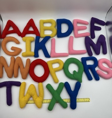 23 ABC Soft Plush ALPHABET Toys Letters Learning For Kids Missing Some Letters
