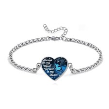 Cremation Jewelry Heart Urn Bracelet for Always on My Mind Forerev in My Heart