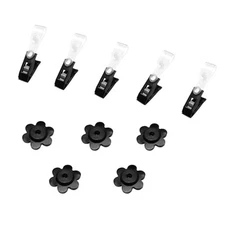 Garden Flag Rubber Stopper & Windproof Clip, Durable for Small Flag Holders