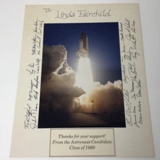 vintage NASA Space Shuttle Photo by Kodak signed 23 Astronauts group 13 1990
