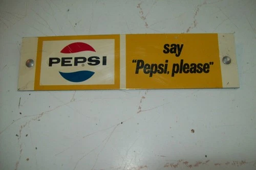 VINTAGE  PEPSI-COLA  SIGN  1 1/2" x 5 1/2"