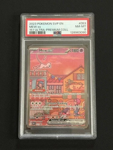 PSA 8 Mew ex 053 Sv: Scarlet & Violet Promo Cards Holo