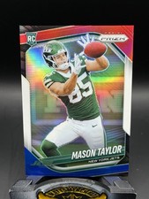 2025 Panini Prizm - Rookies Mason Taylor #329 Red White & Blue Prizm (RC)