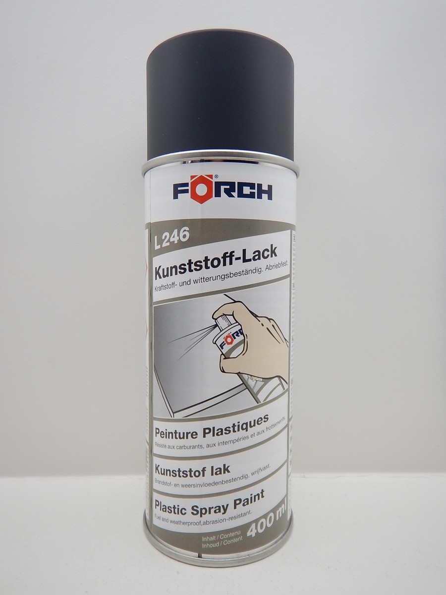 FÖRCH Kunststofflack Spray – Elastisch & Haftstark In Schwarz, 400 Ml Dose