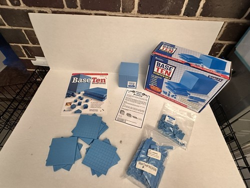 Learning Resources BASE TEN STARTER SET Complete 141 pc Set + Workbook Grade 1-6 - Picture 2 of 4