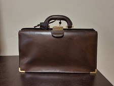 Borsa Medica In Pelle Anni 70 Analista Bauletto Dottore Vintage D'epoca Bag Doc