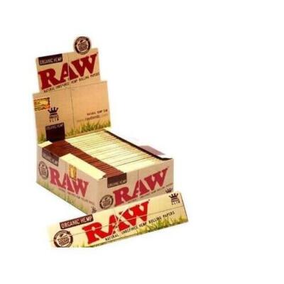 RAW BIO HANF KÖNIGSGRÖSSE schmal echt rollendes Papier Zigarette 1-50 Broschüren