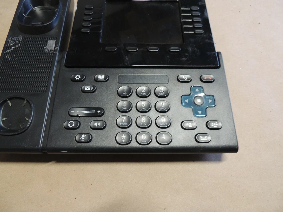 Cisco CP-8961 10-Line Unified IP VoIP Black Office Phone CP-8961-C-K9 BASE ONLY - Image 3 of 4