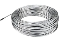 316 Stainless Steel Cable Wire Rope 5/32" 1x19 - 100 ft DIY Decking Railing