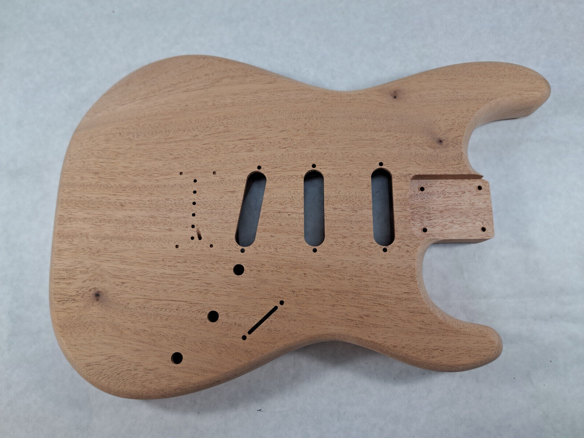 Mahogany SSS Hardtail guitar body - fits Fender Strat Stratocaster