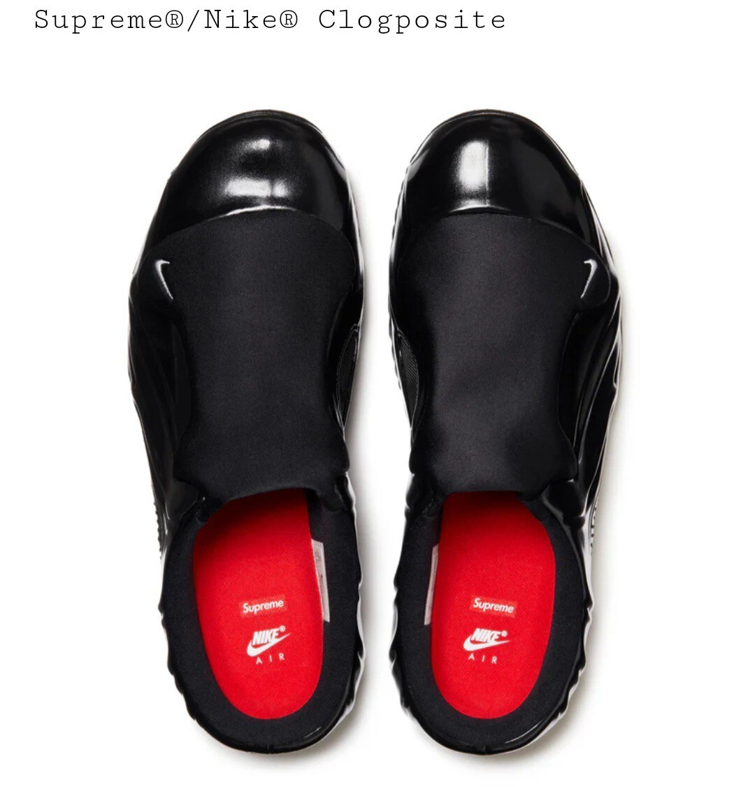 Supreme X Nike Clogposite Super Rare!! Size Uk 7.5 New Black 2024 Ltd Edition!!! image 7