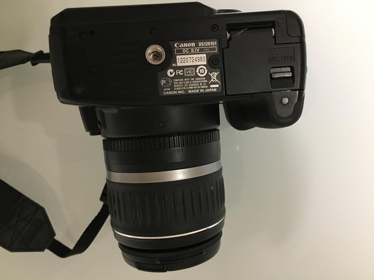 Canon DS126151 EOS Digital Rebel XTi Camera With ESF 18-55 Lens | eBay