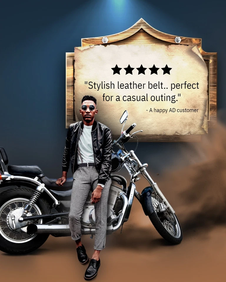 Cinturones de cuero genuino para hombre Cinturones de vestir elegantes Cinturón para hombre Muchos colores y tallas Foto 4 de 4