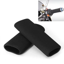 1 Pair Motorcycle Handlebar Cover Slip-on Foam Anti Vibration Replacement Covers
