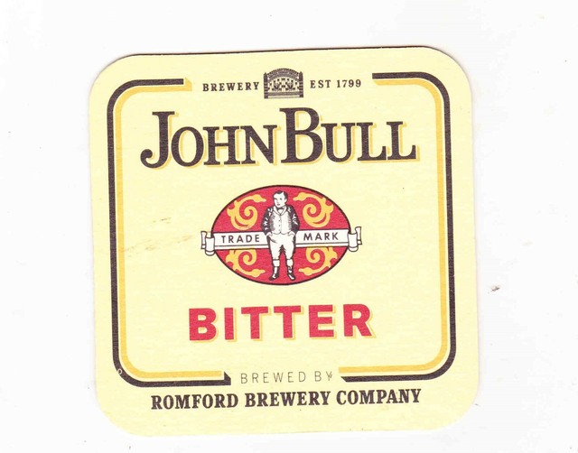 ROMFORD BREWERYJOHN BULL BITTERCARDBOARD COASTER eBay