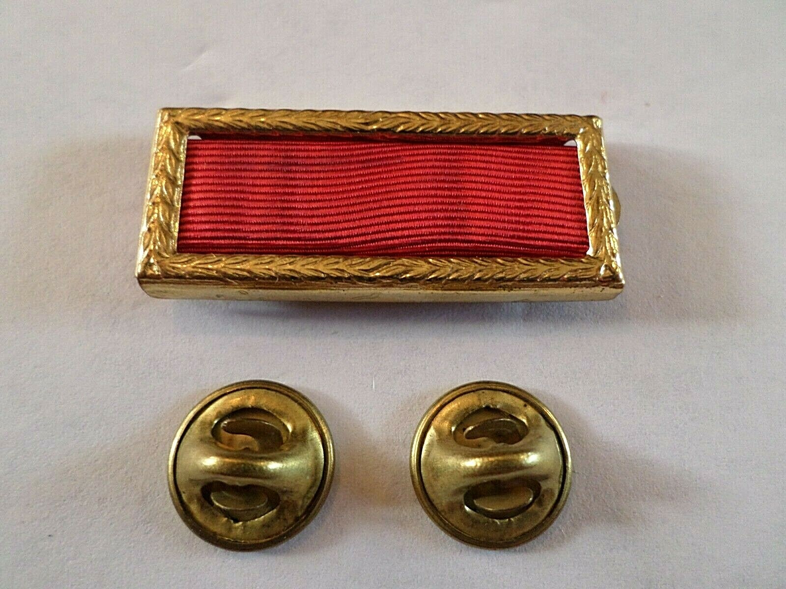 ARMY MERITORIOUS UNIT COMMENDATION RIBBON WITH BRASS RIBBON HOLDER U.S MILITARY eBay