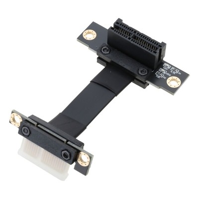 Premium- 8Gbps PCIe 1X Extender PCIE 1X to PCI-E 1X 90 Degree Riser Cable