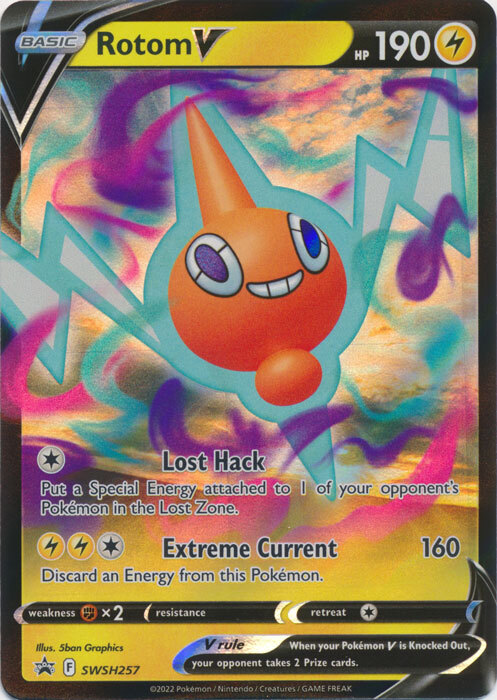 Rotom V - SWSH257 Sword & Shield  Promo NM Pokemon TCG