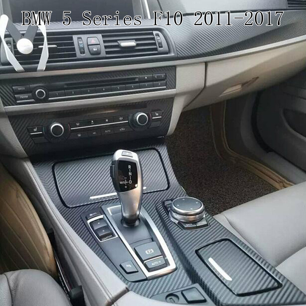 2011-2017 BMW 5 Series F10 3D Carbon Fiber Pattern Interior DIY