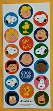 Charles M. Schulz Peanuts Characters Snoopy  Friends Sticker Sheet