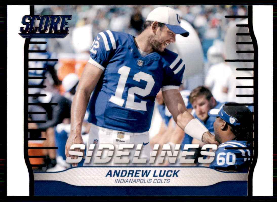 2016 Score Sidelines Andrew Luck Indianapolis Colts #7