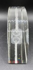 Glass Paperweight Jewish Menorah Laser Etched Crystal 3D Holographic No Scratch — photo 2