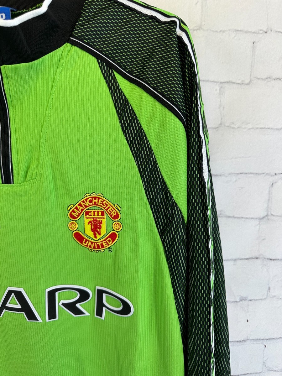 Maillot Gardien Manchester United 1997/98 - Umbro Taille S Vert - Adulte