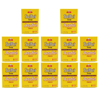 Grisi Bio Sulfur Soap with Lanolin, 4.4 oz Pack of 12