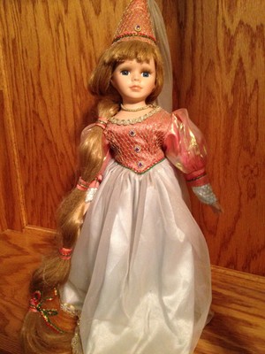 rapunzel porcelain doll