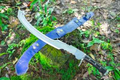 Custom Handmade Pharaoh Sword Ancient Egyptian Khopesh Sword With Leather Sheath
