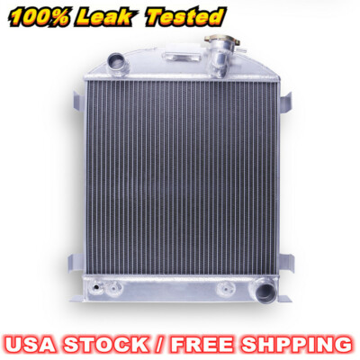 Aluminum Radiator For 1932 33 34 35 36 37 38 1939 Ford Model A Chevy V8 ...