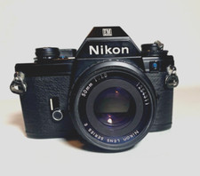 NIKON EM 35mm SLR Camera w/NIKON E Series 1:1.8 50mm Lens