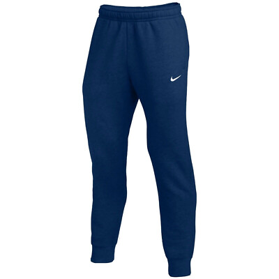 nike club casual fit cuffed joggers in navy