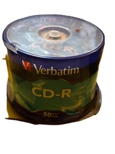 50 Pack Music CD-R Discs Media for Audio MP3 Data Recordable Spindle Blank
