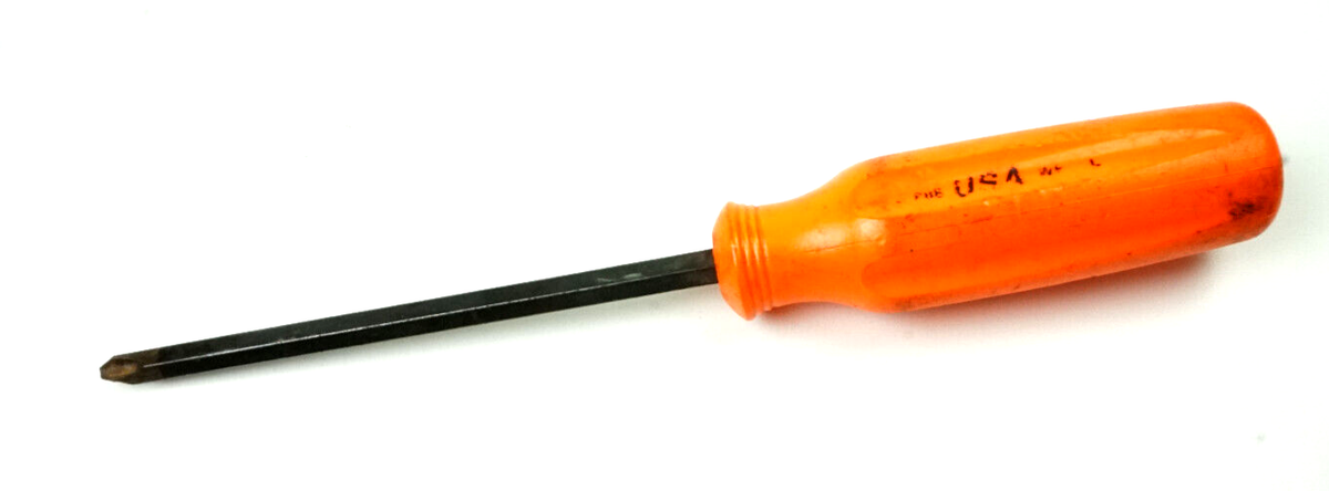Craftsman Professional #3 Phillips Screwdriver Orange Hard Handle
