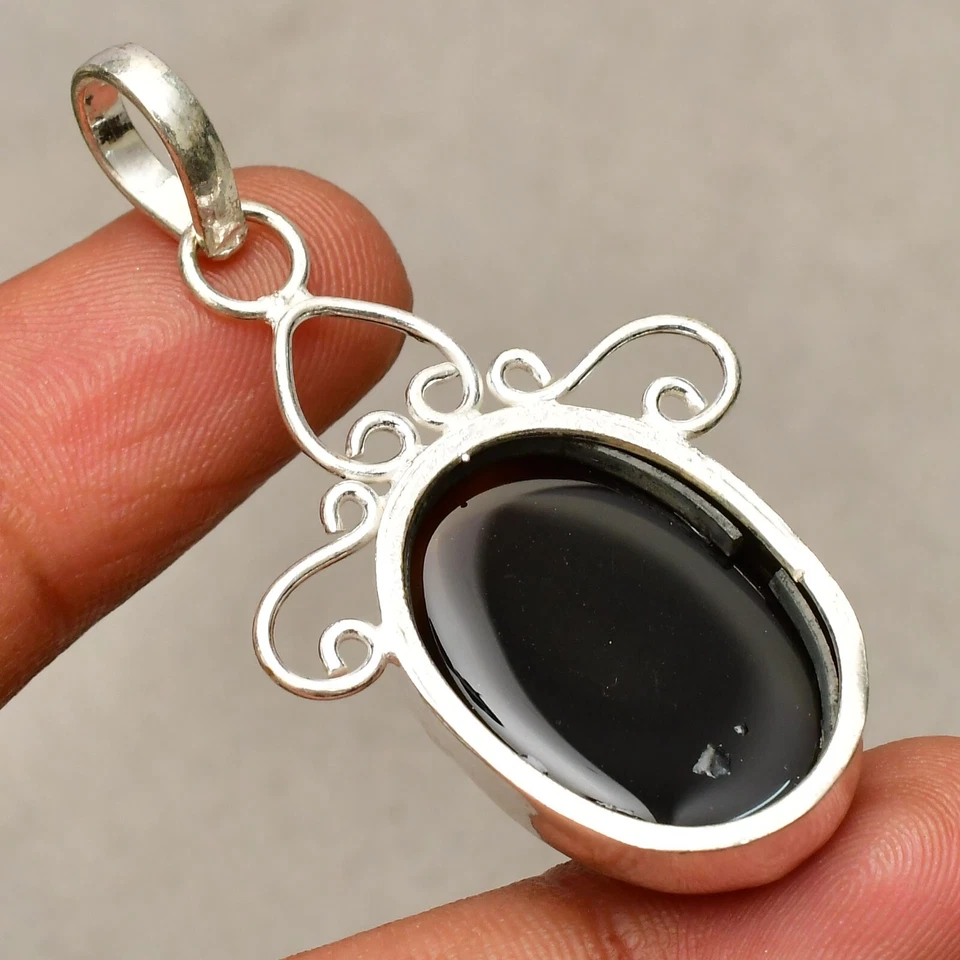 Ciondolo gioiello fatto a mano in argento sterling 925 con pietra preziosa on... - Immagine 4 di 4