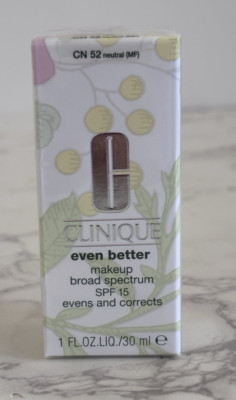 Clinique Even Better Makeup CN 52 Neutral 1.0 OZ 30 ml Spf 15 NEW IN BOX