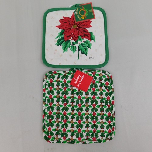 10pc Lot Decorative Christmas Printed Potholders & Oven Mitt #8889 - 第 10/20 張圖片
