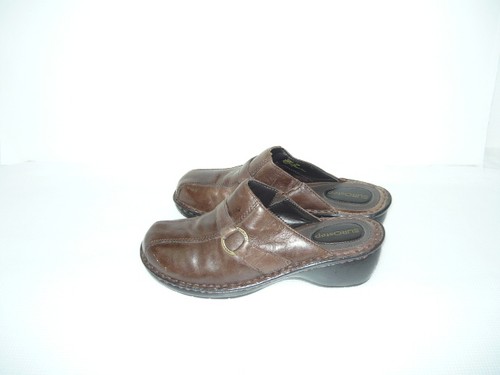 EURO STEP SONATO WOMEN'S BROWN LEATHER CLOGS/MULES SIZE 9M - Picture 4 of 6