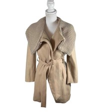 Anthropologie Elevenses Judith Belted Coat In Camel