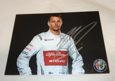 KIMI RAIKKONEN SIGNED 2019 ALFA SAUBER FERRARI F1 OFFICIAL POSTCARD CARD 10x15
