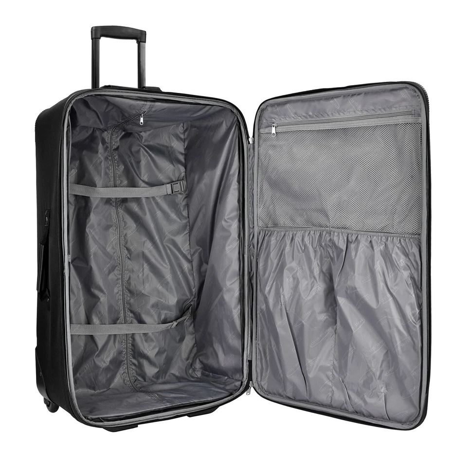 Equipaje con ruedas Travel Select Amsterdam 29" grande a cuadros expandible, naranja Foto 4 de 4