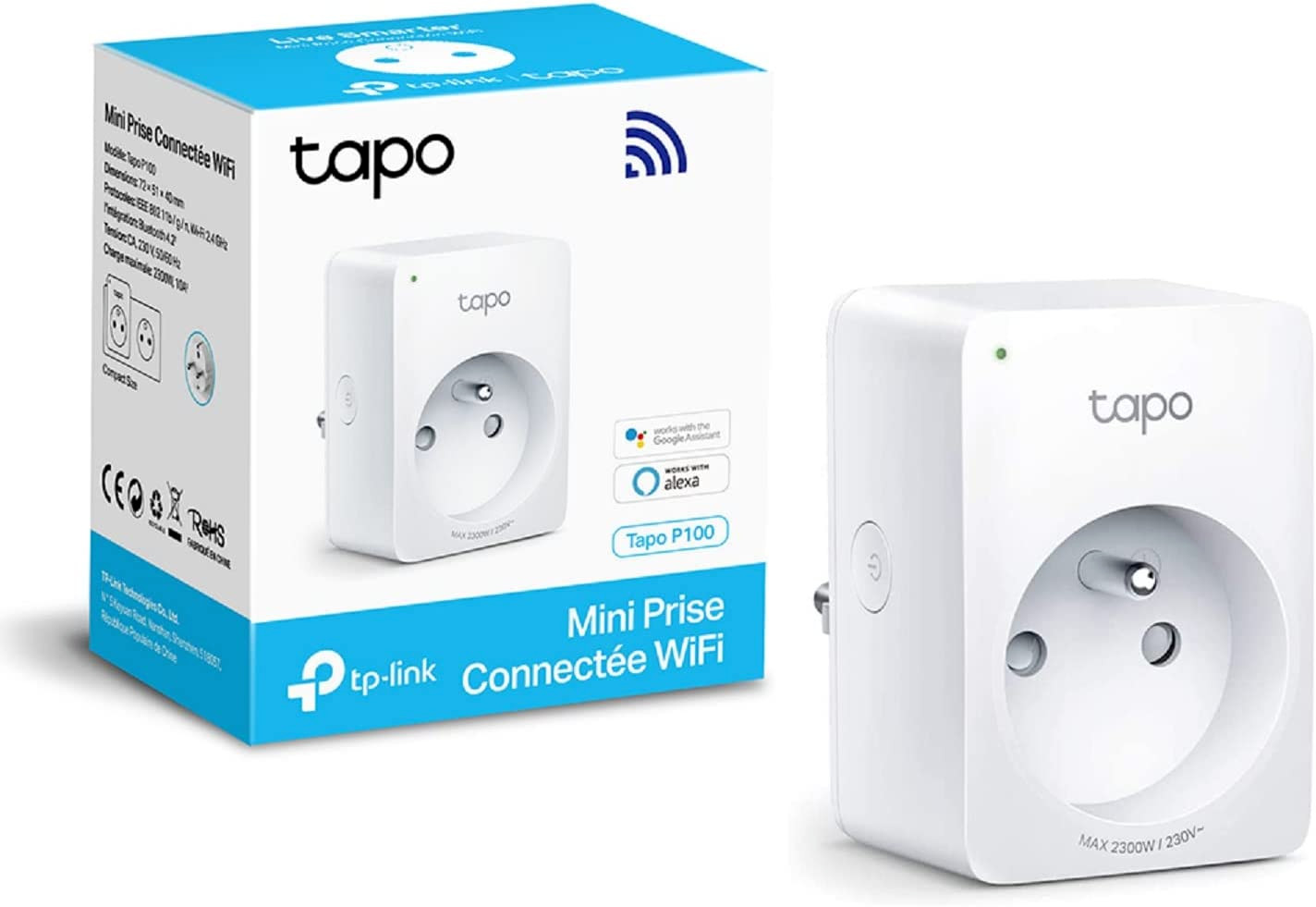 Prise connectée WiFi TP-Link compatible avec Amazon Alexa et Google Assistant - 2