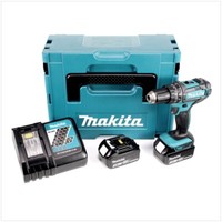 Makita Dhp 482 Rfj Akku Schlagbohrschrauber 18V 62Nm + 2X Akkus 3,0Ah + Lader