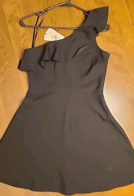banana republic one shoulder black dress ALEXIS Ali Dress Black / S main image 1
