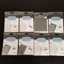 Scrapbook Adhesives: 3D Foam Squares - Black  White Sets / Lot of 7 Pkgs - New