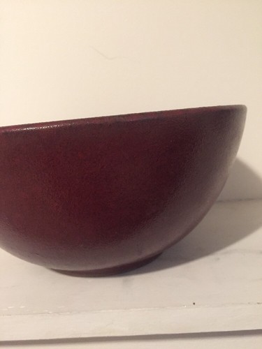 Bol chinois en porcelaine émaillée rouge  - Photo 3/8